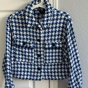 Zara Tweed Cropped Jacket Size XS NWT